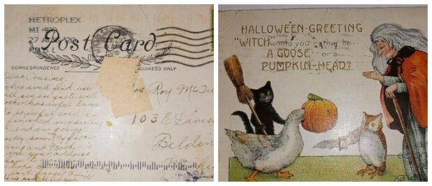 Ett vykort som skickades för 100 år sedan levererades nyligen till adressaten